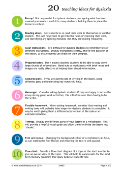 20 teaching ideas for dyslexia
