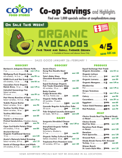 Co-op Specials Flier Jan. 26 - Feb. 1 - Co