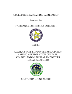 COLLECTIVE BARGAINING AGREEMENT between the