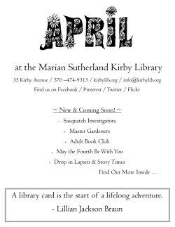 at the Marian Sutherland Kirby Library