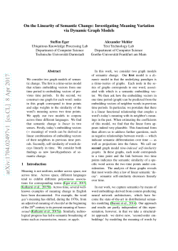 On the Linearity of Semantic Change: Investigating Meaning