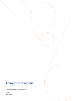 Composite functions