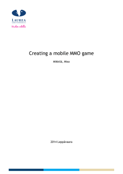 Creating a mobile MMO game