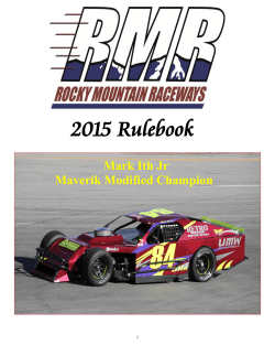 Rulebook - Rocky Mountain Raceways