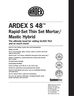 S 48 Tech Data - ARDEX Americas