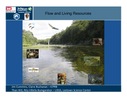 Flow and Living Resources - Interstate Commission on the Potomac