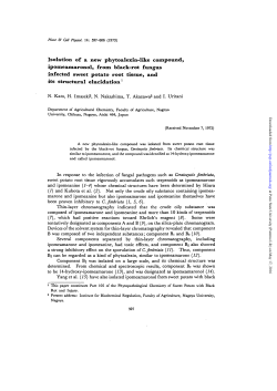 Isolation of a new phytoalexin-like compound
