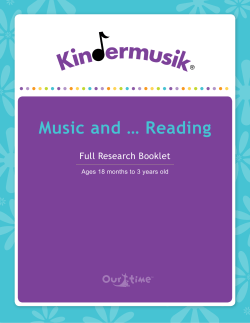 Ages 1-3 Full Research - University of Mount Union