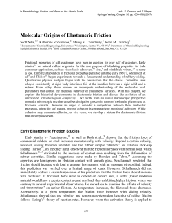 Molecular Origins of Elastomeric Friction