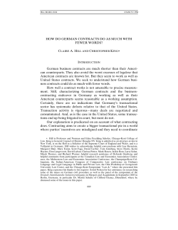 how do german contracts do as much with fewer words