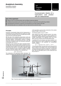 Analytical chemistry