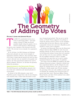 The Geometry of Adding Up Votes - Mathematical Association of