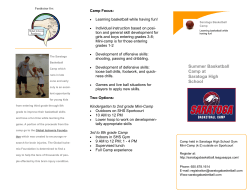 Summer Basketball Camp at Saratoga High School