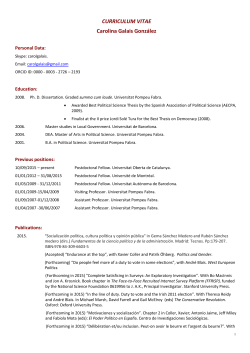 Curriculum vitae