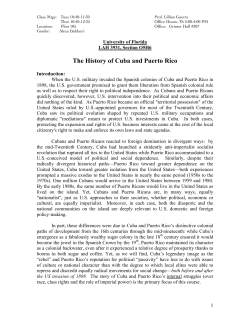 The History of Cuba and Puerto Rico