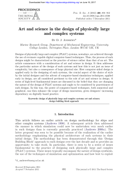 Art and science in the design of physically large and complex systems