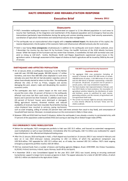 Haiti Emergency and Rehabilitation Response