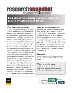 Fish oil prevents decline in muscle health caused by eating a high