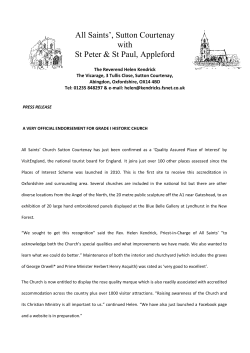 All Saints` Church Official Press Release as