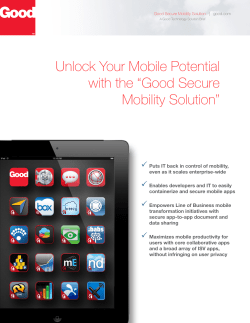 Good Secure Mobility Solution