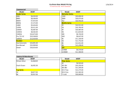 Cushman Base Model Pricing Commercial Factory