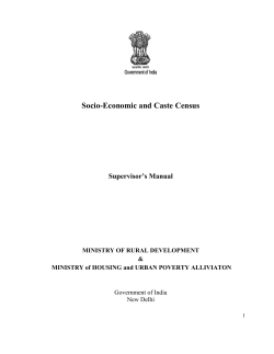 Supervisory Manual( English) - Ministry of Rural Development