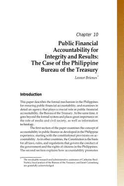 Public Financial Accountability for Integrity and