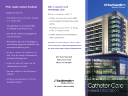 Catheter Care - UTSW Medicine