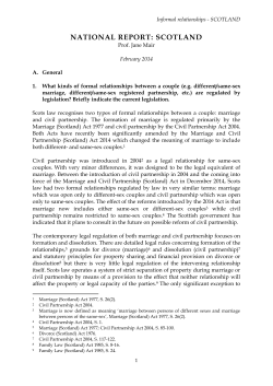scotland - Commission on European Family Law