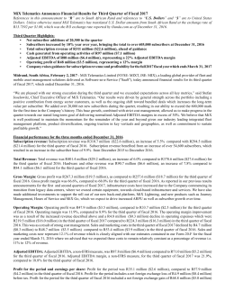 32 MiX announces financial results for Q3 FY2017