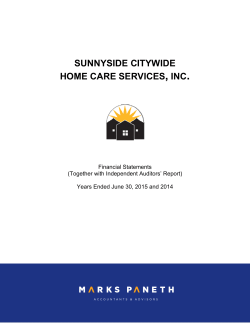 sunnyside citywide home care services, inc.