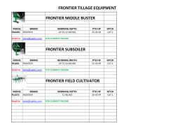 FRONTIER TILLAGE EQUIPMENT FRONTIER MIDDLE BUSTER