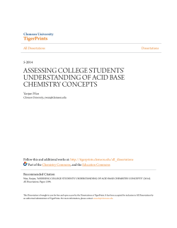 assessing college students` understanding of acid base