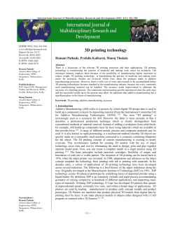 - International Journal of Multidisciplinary Research and
