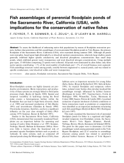 Fish assemblages of perennial floodplain ponds of the Sacramento