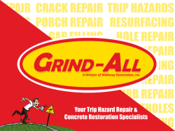 Pre-Inspection Concrete Restoration Guide - Grind-All