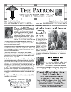 The Patron - Cumberland County Library System