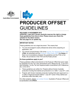 producer offset guidelines