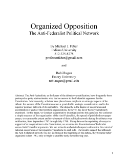 Organized Opposition: the Anti