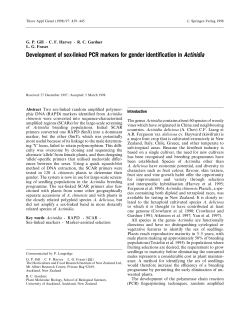 Development of sex-linked PCR markers for gender identification in