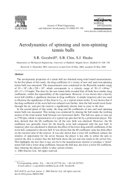 Aerodynamics of spinning and non