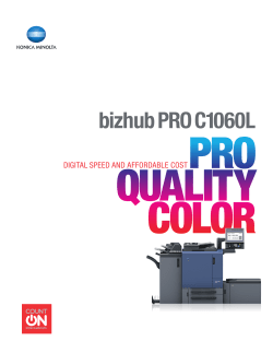 bizhub PRO C1060L - KELCOM
