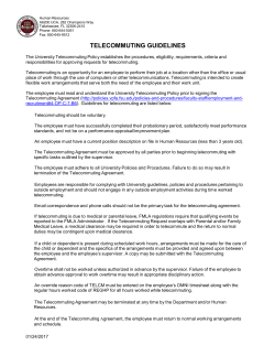 Telecommuting Agreement