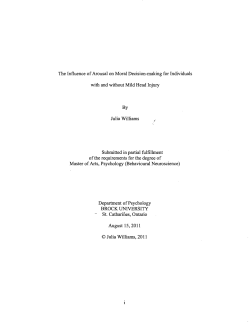 The Influence of Arousal on Moral Decision