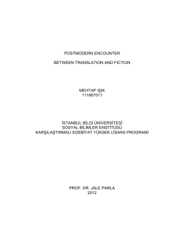 Postmodern encounter between translation and fiction