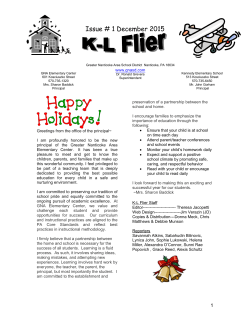 Issue 3~ June 2000 - Greater Nanticoke Area School District