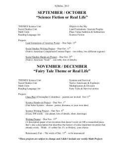 genre themes - North Shore Elementary