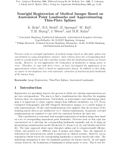 Nonrigid Registration of Medical Images Based on Anatomical Point