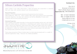 Silicon Carbide Properties