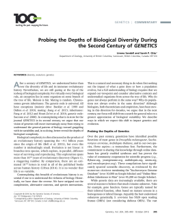 Probing the Depths of Biological Diversity During the